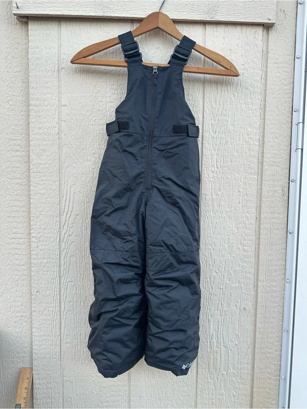 Columbia Black Kids Insulated Snow Overalls